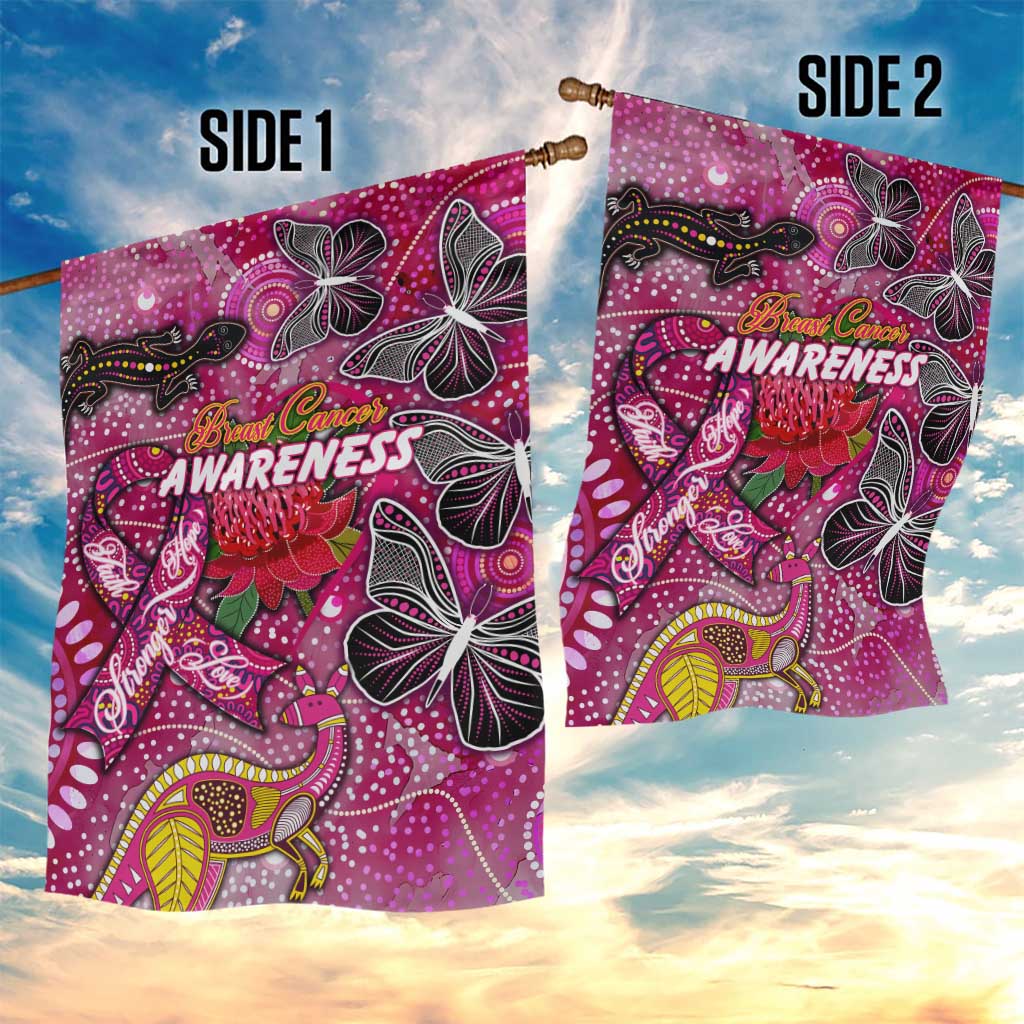Breast Cancer Awareness Aboriginal Garden Flag Australian Pink Out