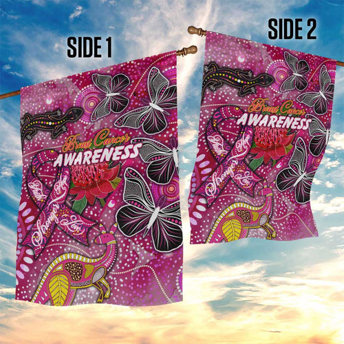 Breast Cancer Awareness Aboriginal Garden Flag Australian Pink Out