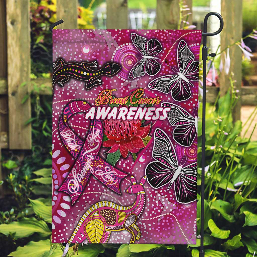 Breast Cancer Awareness Aboriginal Garden Flag Australian Pink Out