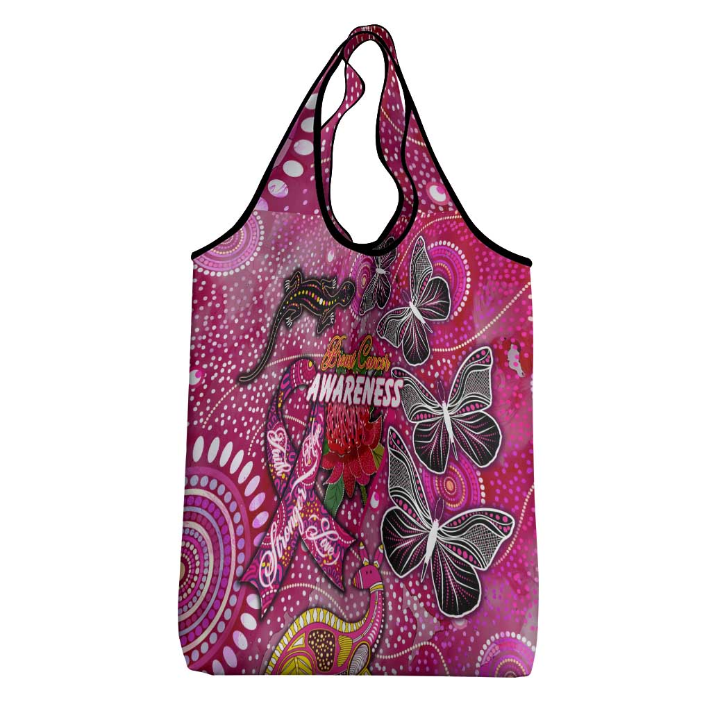 Breast Cancer Awareness Aboriginal Grocery Bag Australian Pink Out