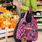 Breast Cancer Awareness Aboriginal Grocery Bag Australian Pink Out