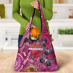 Breast Cancer Awareness Aboriginal Grocery Bag Australian Pink Out