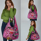 Breast Cancer Awareness Aboriginal Grocery Bag Australian Pink Out