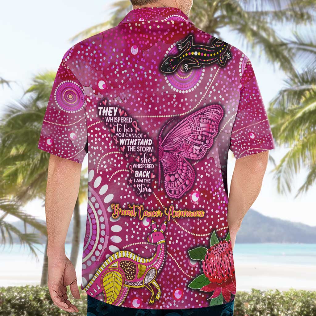 Breast Cancer Awareness Aboriginal Hawaiian Shirt Australian Pink Out