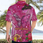 Breast Cancer Awareness Aboriginal Hawaiian Shirt Australian Pink Out