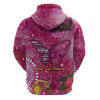 Breast Cancer Awareness Aboriginal Hoodie Australian Pink Out