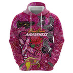 Breast Cancer Awareness Aboriginal Hoodie Australian Pink Out