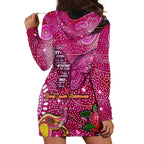 Breast Cancer Awareness Aboriginal Hoodie Dress Australian Pink Out