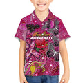 Breast Cancer Awareness Aboriginal Kid Hawaiian Shirt Australian Pink Out