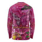 Breast Cancer Awareness Aboriginal Long Sleeve Shirt Australian Pink Out