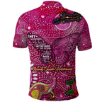 Breast Cancer Awareness Aboriginal Polo Shirt Australian Pink Out
