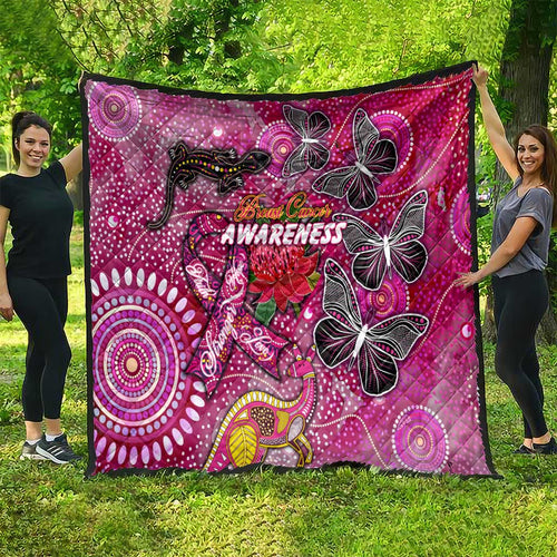 Breast Cancer Awareness Aboriginal Quilt Australian Pink Out