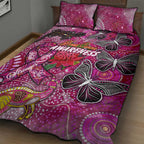 Breast Cancer Awareness Aboriginal Quilt Bed Set Australian Pink Out