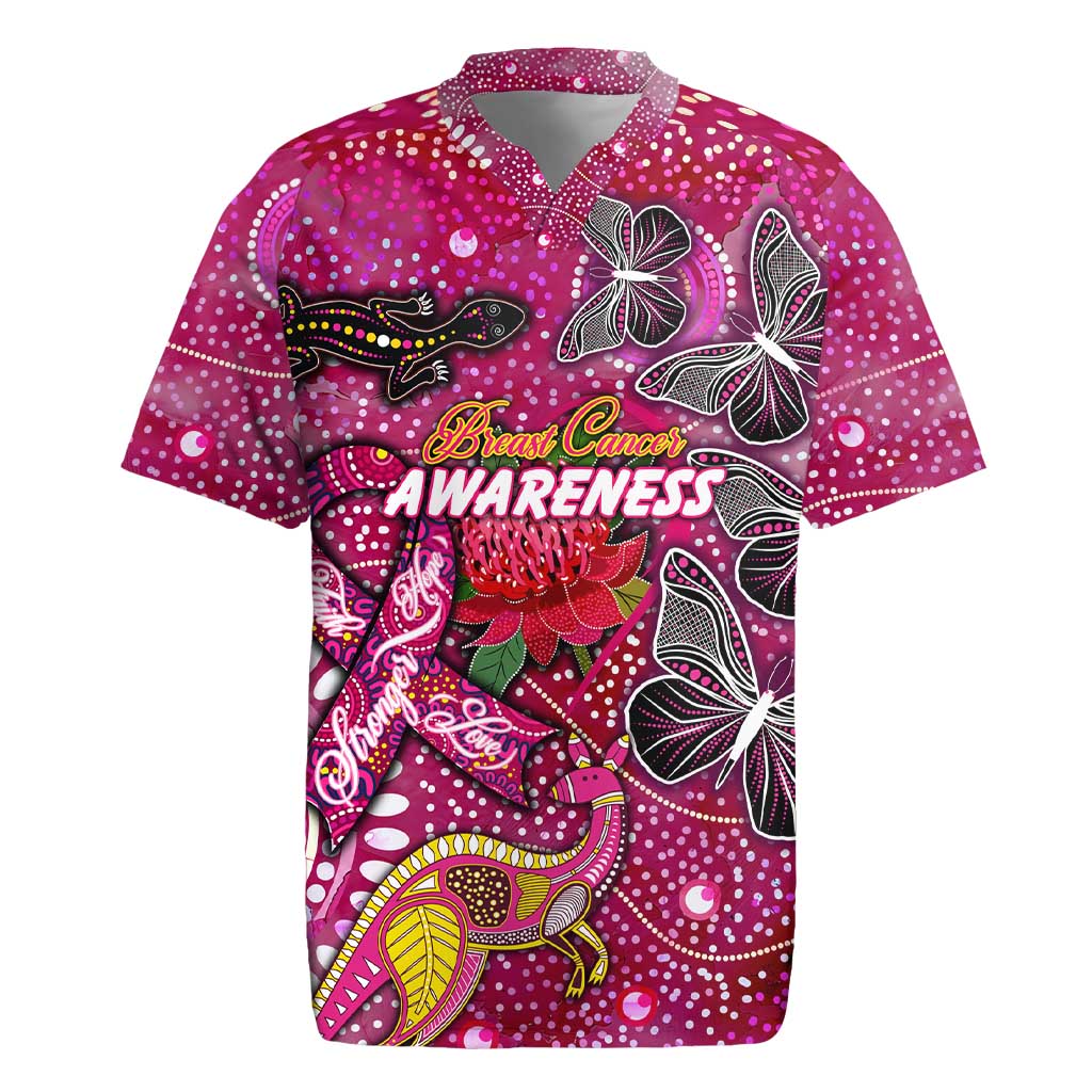 Breast Cancer Awareness Aboriginal Rugby Jersey Australian Pink Out