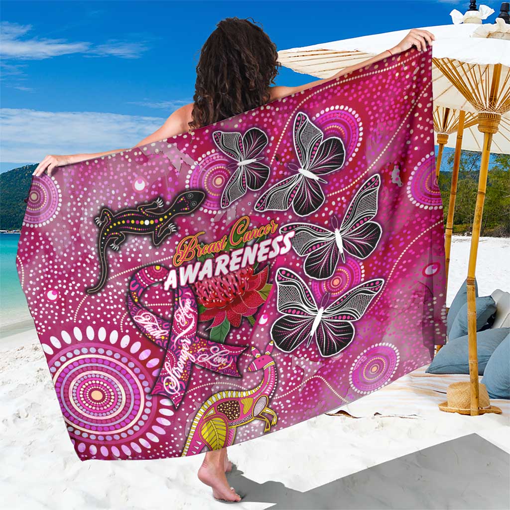 Breast Cancer Awareness Aboriginal Sarong Australian Pink Out