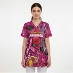 Breast Cancer Awareness Aboriginal Scrub Top Australian Pink Out - Aussie Hoodie
