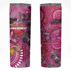 Breast Cancer Awareness Aboriginal Skinny Tumbler Australian Pink Out