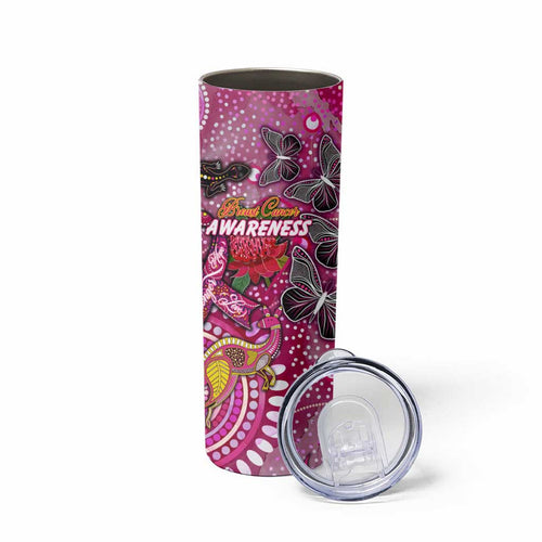 Breast Cancer Awareness Aboriginal Skinny Tumbler Australian Pink Out