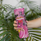 Breast Cancer Awareness Aboriginal Skinny Tumbler Australian Pink Out