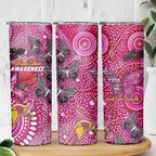 Breast Cancer Awareness Aboriginal Skinny Tumbler Australian Pink Out