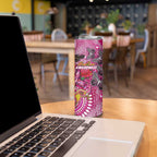 Breast Cancer Awareness Aboriginal Skinny Tumbler Australian Pink Out