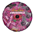 Breast Cancer Awareness Aboriginal Spare Tire Cover Australian Pink Out