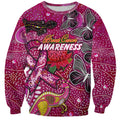 Breast Cancer Awareness Aboriginal Sweatshirt Australian Pink Out