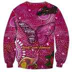 Breast Cancer Awareness Aboriginal Sweatshirt Australian Pink Out