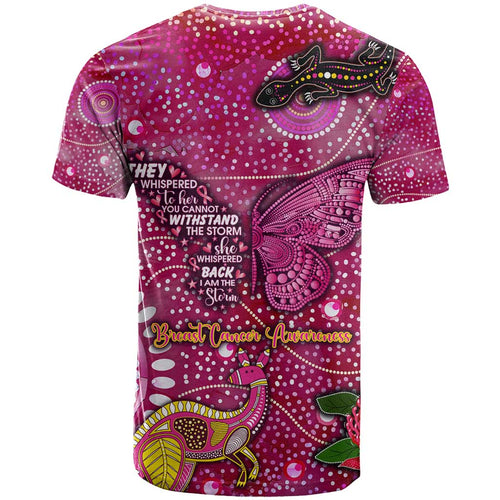 Breast Cancer Awareness Aboriginal T Shirt Australian Pink Out