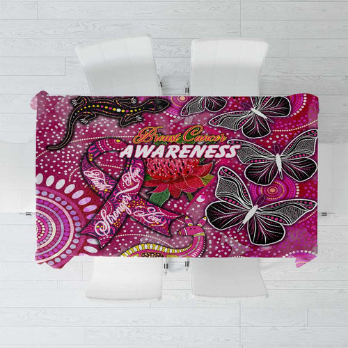 Breast Cancer Awareness Aboriginal Tablecloth Australian Pink Out