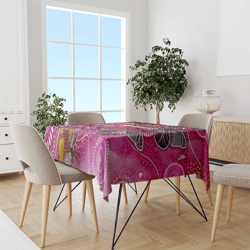 Breast Cancer Awareness Aboriginal Tablecloth Australian Pink Out