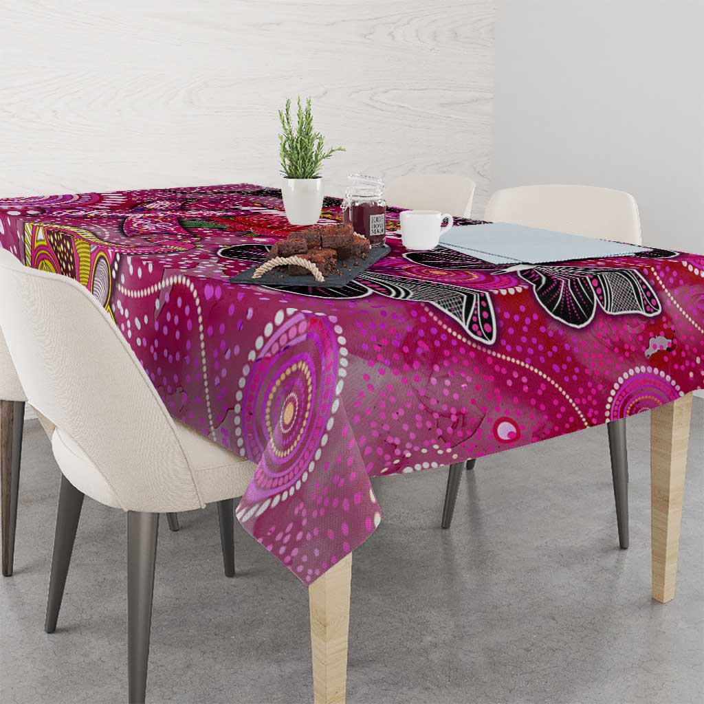 Breast Cancer Awareness Aboriginal Tablecloth Australian Pink Out