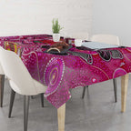 Breast Cancer Awareness Aboriginal Tablecloth Australian Pink Out