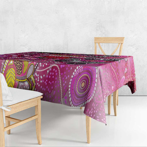 Breast Cancer Awareness Aboriginal Tablecloth Australian Pink Out