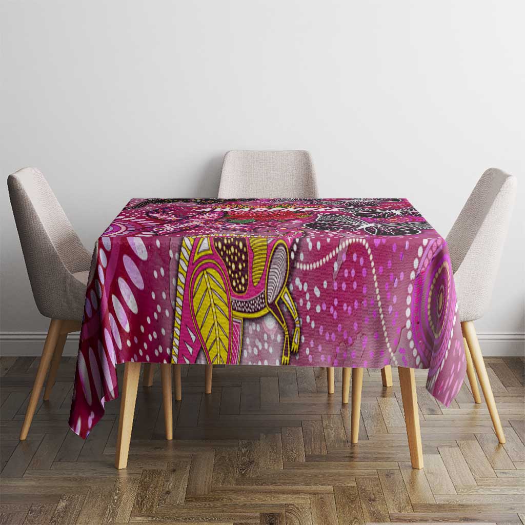 Breast Cancer Awareness Aboriginal Tablecloth Australian Pink Out