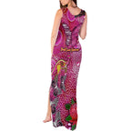Breast Cancer Awareness Aboriginal Tank Maxi Dress Australian Pink Out