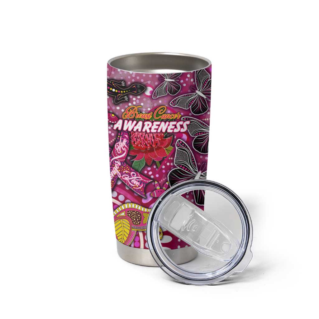 Breast Cancer Awareness Aboriginal Tumbler Cup Australian Pink Out