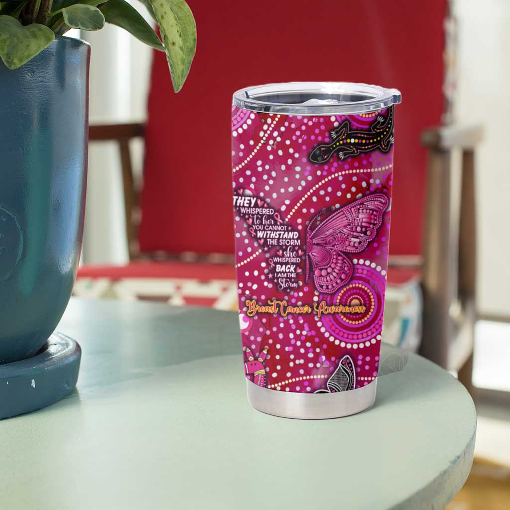 Breast Cancer Awareness Aboriginal Tumbler Cup Australian Pink Out