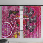 Breast Cancer Awareness Aboriginal Window Curtain Australian Pink Out
