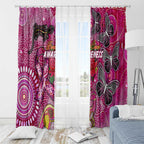 Breast Cancer Awareness Aboriginal Window Curtain Australian Pink Out