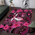Breast Cancer Australian Aboriginal Area Rug I Wear Pink Because I Love My Cousin