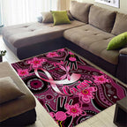 Breast Cancer Australian Aboriginal Area Rug I Wear Pink Because I Love My Cousin
