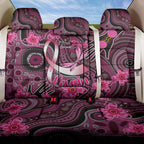 Breast Cancer Australian Aboriginal Back Car Seat Cover I Wear Pink Because I Love My Cousin