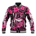 Breast Cancer Australian Aboriginal Baseball Jacket I Wear Pink Because I Love My Cousin