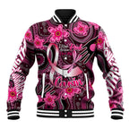 Breast Cancer Australian Aboriginal Baseball Jacket I Wear Pink Because I Love My Cousin