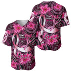 Breast Cancer Australian Aboriginal Baseball Jersey I Wear Pink Because I Love My Cousin