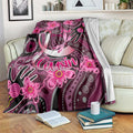 Breast Cancer Australian Aboriginal Blanket I Wear Pink Because I Love My Cousin