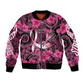 Breast Cancer Australian Aboriginal Bomber Jacket I Wear Pink Because I Love My Cousin