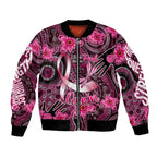 Breast Cancer Australian Aboriginal Bomber Jacket I Wear Pink Because I Love My Cousin