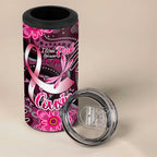 Breast Cancer Australian Aboriginal 4 in 1 Can Cooler Tumbler I Wear Pink Because I Love My Cousin